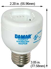 Fluorescent Compact Fluorescent Fixture Accessories 13W ADAPTOR