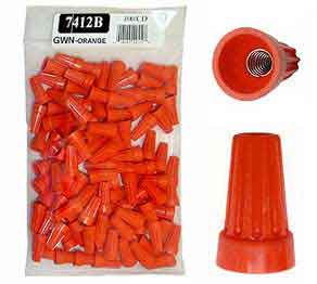 Miscellaneous Wiring Devices Wire Nuts Orange Wire Nuts 100pk