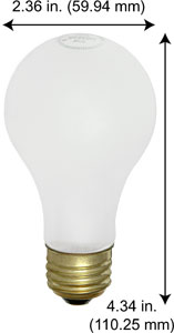 Incandescent Incandescent A19 40AX99/IF INFINITII