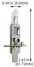 Specialty Automotive Halogen Capsules 64155