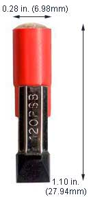 Incandescent Miniature Slide Base 6PSB/RED