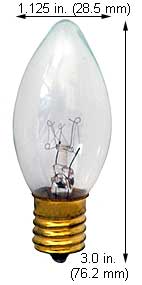Incandescent Christmas Bulbs - Strings C9 Bulbs 7C9C  TWINKLE
