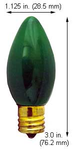 Incandescent Christmas Bulbs - Strings C9 Bulbs 7C9CCG