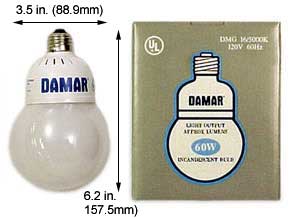 Fluorescent Compact Fluorescent Globe Shape (G30) DMG 16 5000K
