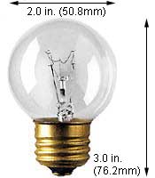 Incandescent Incandescent G16.5 25G16.5CL/MED