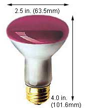 Incandescent Colored Reflector - Par 30R20SP/PK
