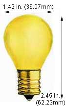 Incandescent Colored Sign Lamps 10S11N/Y