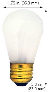 Incandescent Incandescent S14 6S14IF 120V