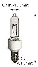 Tungsten Halogen(Quartz) Medical Bulbs 75QCL/MS 28V